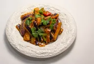 Braised Eggplant at Dolan's Uyghur Cuisine