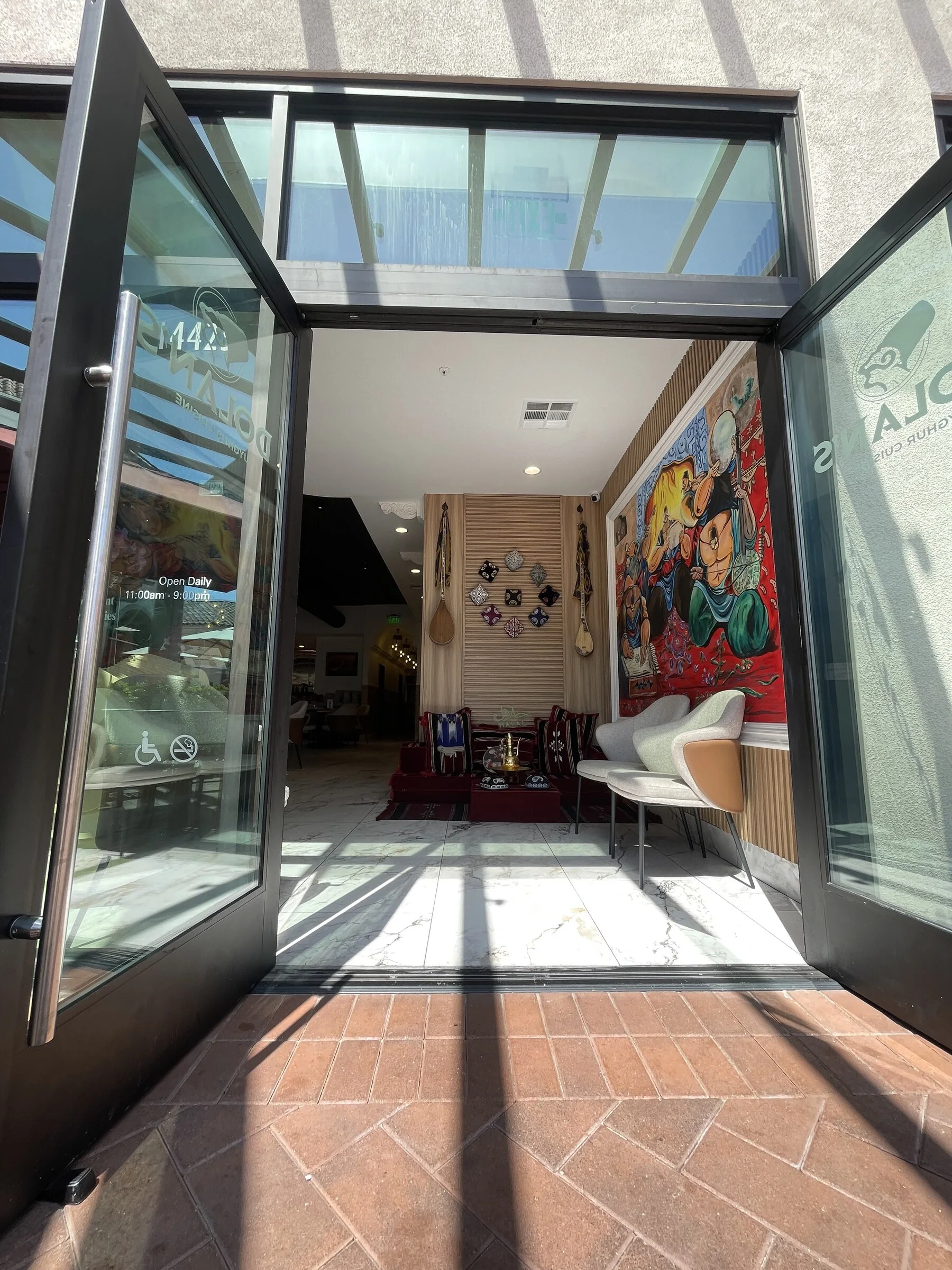 Storefront of Dolan's Uyghur Cuisine in Irvine